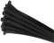 100 x Black Nylon Cable Ties 300 x 4.8mm / Extra Strong Zip Tie Wraps