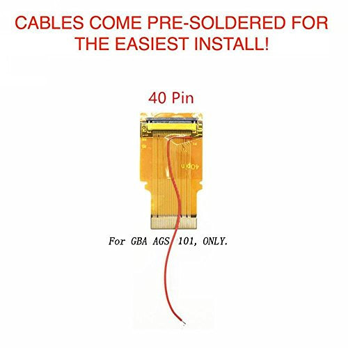 40-poliges Flachbandkabel, Hintergrundbeleuchtung, Adapter für Nintendo Game Boy Advance GBA AGS 101