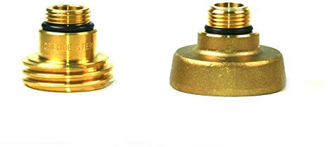 DREHMEISTER LPG Adapter Set W21.8x1/14 (Acme, Dish) CamperGas Adapter Caravan Wohmobil