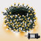 WISD Christmas Tree Lights - 400 LED 23M Xmas Fairy Lights on Green Cable with Timer and Memory - Indoor Outdoor String Lights Mains Powered for Garden Bedroom Party Decoration (Warm + White)