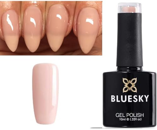 Bluesky Nail Gel Polish NUDE BEIGE BUFF TAN, NUDE 20 UV LED Soak Off 10ml (Requires Drying under LED/UV Lamp)