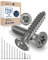 Edelstahlschrauben Torx Holzschrauben 4x25 Edelstahl V2A rostfrei Spanplattenschrauben für Holz Teilgewinde 4mm stark 25mm lang 1000 Stück Schrauben Holz A2