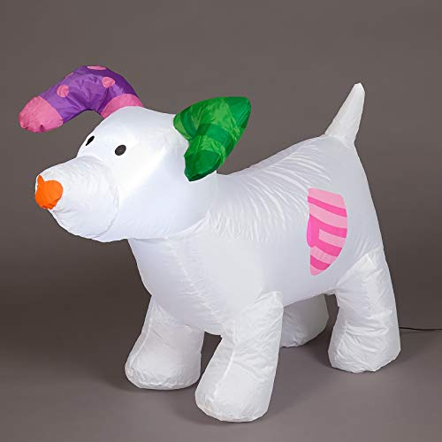 The Snowman and the Snowdog Inflatable Snowdog with 2 Warm White LEDs