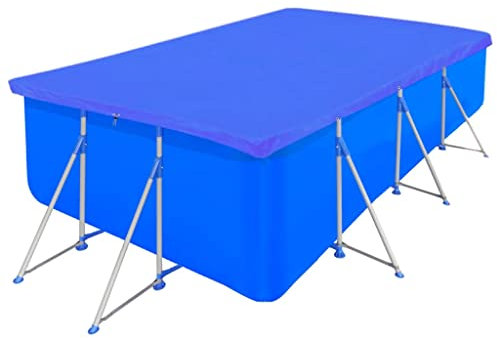 vidaXL 2X Cubierta de Piscina Rectangular Tapa Invierno Seguridad Protección Desmontable Toldo Patio Jardín Impermeable Película PE 400x207cm 90 g/m²