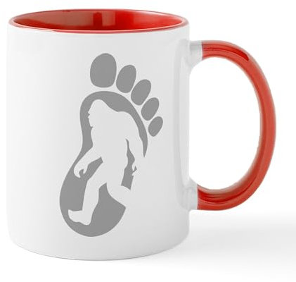 CafePress Yeti Footprint Mug 11 oz (325 ml) Ceramic Coffee Mug