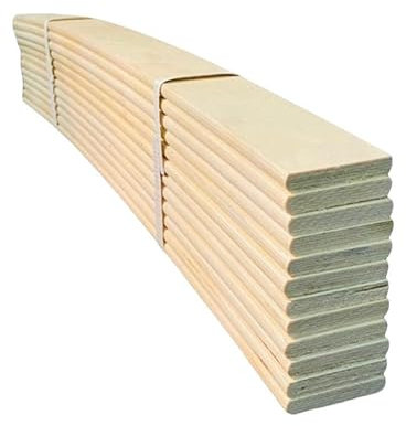 Replacement Bed Slats for 4ft6 Double Sprung Wooden Bed - 680mm Length, 53mm Wide (Pack of 6)