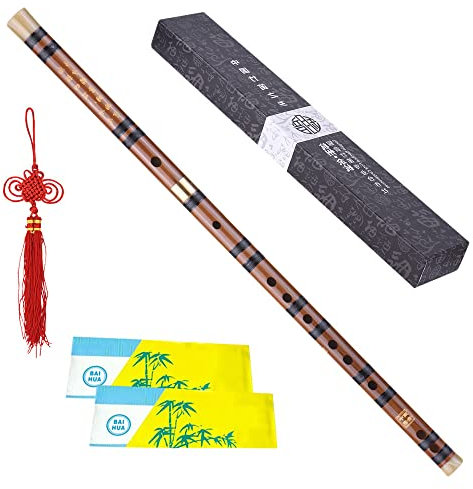 Btuty Flûte chinoise Dizi en bambou - Instrument de musique chinois traditionnel fait à la main