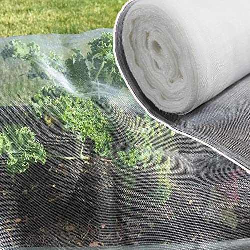 Rete Zanzariera di Insetti,Rete Anti Insetti,4x4m Rete di Protezione da Giardino a Maglia Fine,Reti Protettive Serra,Rete di Insetti per Verdure Rete Anti Uccelli per Pianta,Orto,Frutteto,Bianco