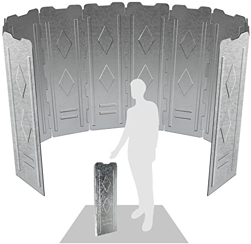 oumuik Protezione antivento da 150 cm, per fornelli da campeggio, per esterni