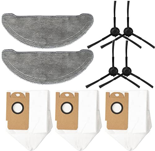 GYing Kit d'accessoires de Rechange pour aspirateur Robot Imou L11 L11Pro, 4 brosses latérales + 2 Chiffons + 3 Sacs à poussière