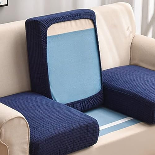 Sofa Sitzkissenbezug L Form Stretch 4/3/2/1 Sitzer Samt Baumwolle Sofabezug Grün/Braun/Schwarz/Rot/Groß Elastische Couch Kissenbezüge Husse Überzug Bezug Für Sofa Sitzkissen ( Color : #50 , Size : 1 s