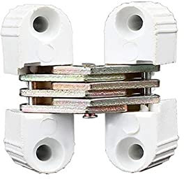 6Pcs Unsichtbare Falttür Kreuz Scharnier Kunststoff Unsichtbare Verdeckte Scharnier für Möbel Hardware Falttür