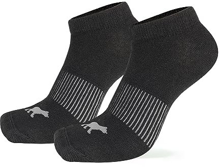 NORDSOX 5 Paar, Merino Sportsocken kurz für Damen und Herren, Performance Ankle Knöchel Socken, keine Blasen, atmungsaktiv in schwarz - Ökotex Funktionssocken, Trekking, Jogging, Laufen, Alltag