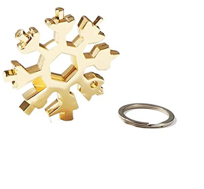 Schneeflocken-Multitool, Schraubenschlüssel, Schneeflocken-Multitool 18 in 1 Schneeflocke Schneeschlüssel Werkzeug Schraubenschlüssel Sechskantschlüssel Multifunktions Camping Outdoor Werkzeuge