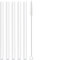 CampTek Replacement Straws Compatible with YETI Rambler 18oz Vacuum Insulated Bottle, Include 5 Straws,1 Cleaning Brush