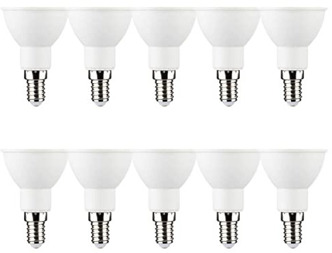 NCC-Licht 10 x LED Leuchtmittel PAR16 Reflektor 3,5W = 28W E14 300lm warmweiß 3000K 110°