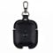 CasurvivePro Custodie per cuffie per AirPods, custodia in pelle PU business cover con moschettone Apple AirPods 2a generazione 1a custodia di ricarica nera
