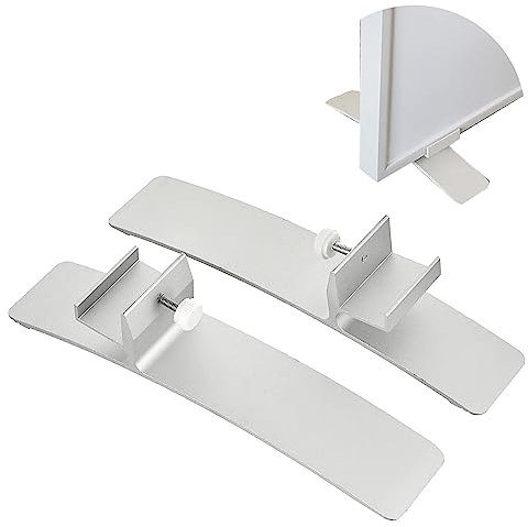 Pies para calefacción por infrarrojos, pequeñas patas adecuadas para placas de calefacción, focos planos – para uso independiente calefacción eléctrica, soporte de aluminio (2 unidades)