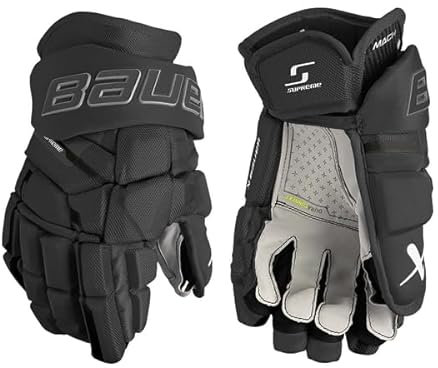 Bauer Supreme MACH Handschuhe Senior, Größe:14 Zoll, Farbe:schwarz