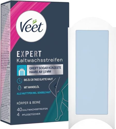 Veet EXPERT Kaltwachsstreifen Beine 20er Packung