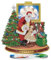 Starnearby Ornement de Bureau Broderie Diamant Père Noël Diamond Painting Decoration Noël Bricolage Simple Face Artisanat Mosaïque Strass Cristal Décoration de Bureau Cadeau