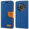 Étui Portefeuille en Tissu Oxford et Cuir PU Compatible avec Cubot Kingkong Star, Coque Robuste avec Rabat Magnétique et Fentes Cartes (Bleu)