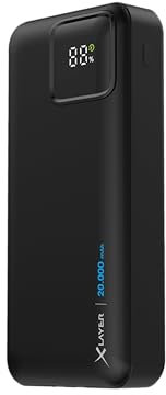 Xlayer 20000mAh Power Bank mit Kabel Integriert | Schnelllader USB C Powerbank | Universal Multi-Geräte Ladung | Fast Charger | Kompaktes und Tragbares Design | 3 Anschluss Type A, Type C Micro USB