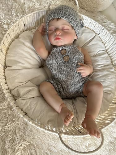 iCradle Reborn Baby Puppen 20 Zoll Babys Realistische Neugeborene Baby Puppen Ganzkörper Vinyl Anatomisch Korrekte Puppen mit Fütterungsspielzeug für Kinder Ab 3 Jahren+(Mädchen)