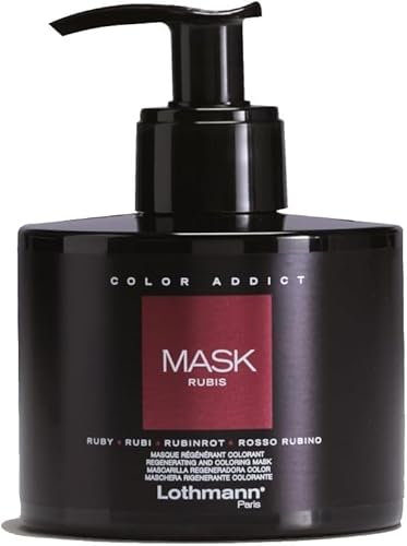 Lothmann Paris - Mask Color Addict Regénérant Colorant Rubis Cheveux Rouge - 250ml