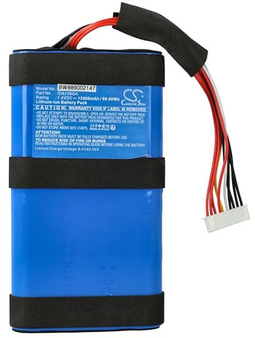 vhbw Batería Compatible con JBL ICA068GA, Boombox 3 Altavoces, Cajas acústicas (13500 mAh, 7,4 V, Li-Ion)