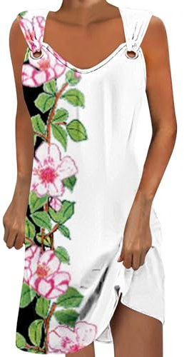 Sale Angebote Pailletten Kleid Damen Kurz Elegant Partykleid Lässiges Ärmellos Sommerkleid Vintage Glitzer Tunika T-Shirt Kleider Knielang V-Ausschnitt Strandkleid Minikleid