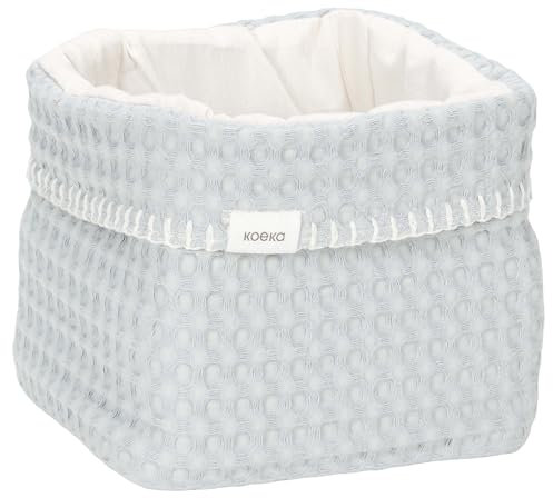 Koeka Aufbewahrungskorb - Wickeltisch Organizer - Aufbewahrungsbox Für Babyzimmer - Antwerp - Waffelstoff Aus Baumwolle -