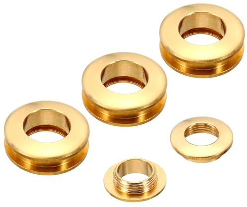 PATIKIL 4 Satz Ösen Set, 12mm Tülle Werkzeug Metall Ösen, Bogen Tüllen Kit Metallösen, Ösenzange Kit für Schuhe Kleidung Gürteltasche DIY Planen Tasche Gewebe, Blechbläserklang