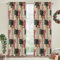 Loom and Mill Weihnachtsvorhänge für Wohnzimmer, Schlafzimmer, strukturiert, gefüttert, Tannenbaum, Schneeflocken, Jacquard, 2 Paneele mit Raffhaltern, Patchwork-Fenstervorhang für Party, Urlaub,