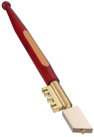 Glass Cutter Professional - Upgraded Diamond Tipped Glass Cutters Tool 3-10mm with Grip Carbide Tungsten Alloy Handle - Oil Lubricated Glass Cutting Tool for Mirror, Tiles (Red)