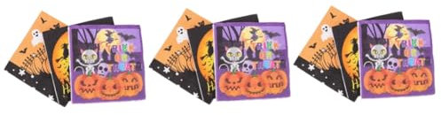 ABOOFAN 180 Pièces serviettes d'Halloween serviettes de fête tes cocktail halloween tes de table happy halloween te halloween tissu de fête te de en papier