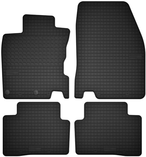 Wielganizator Automatten-Set – Passend für Nissan Qashqai II J11 (2013-2021) – Gummimatten – Autozubehör – Auto Fußmatten – 4-teilig – Schwarz
