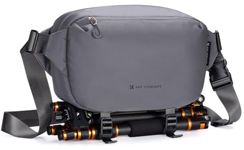 K&F Concept Kamera-Rucksack, Schultertasche, quadratische Tasche, Taschen für Fotografen, Kamera-Rechteck-Hülle, kompatibel mit Canon/Nikon/Sony/DJI Mavic Drohnen-Rucksack (DunkelGrau)