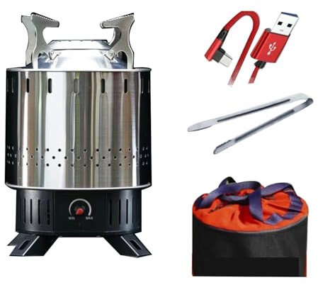 Wood Burning Stove Wood Burning Stove Pellets with Pot Rack, Small Wood Burning Stove Indoor with Removable Stove Feet, Camping Wood Stove for Cooking Camping Tent Hiking