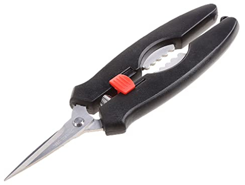 Riiichflowshop Portable 7'' Seafood Scissors with Ergonomic Handle Cracker Lobster Prawn Peeler for Shell Leg Shear Shrimp