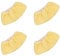 4 Pack Hand Nozzle Cloth Cover for Kärcher Easyfix SC 1, SC 2, SC 3, SC 4, SC 5 Steam Cleaners, Microfibre Steam Cleaner Pads