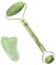 OUDQFCJ Pierre Gua Sha Visage Naturelle et Rouleau De Jade Kit Masseur Anti-rides pour Massage Visage Anti-âge
