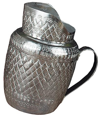 PHENOFICE Petaca De Metal Jarra De Agua De Metal Retro Para Vino Leche Té o Hogar Cocina o Restaurante Como Utensilio De Cocina o Jarra Para Verter