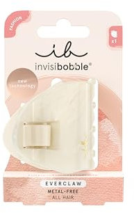 invisibobble EVERCLAW M Evershine (1 pièce) – Pince à cheveux sans métal aspect doré – Recyclable & douce pour les cheveux – Alternative élégante aux barrettes pour femmes & coiffeurs