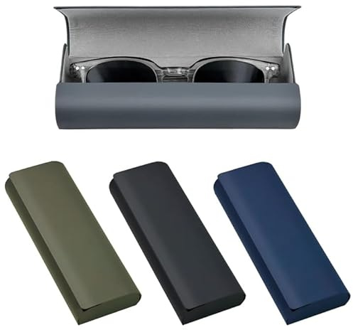 daqoupzi 4 Stück brillenetui，brillenetui hardcase，glasses case，brillen etui，brillen etui hart，sonnenbrillen，sunglasses case，damen，für herre