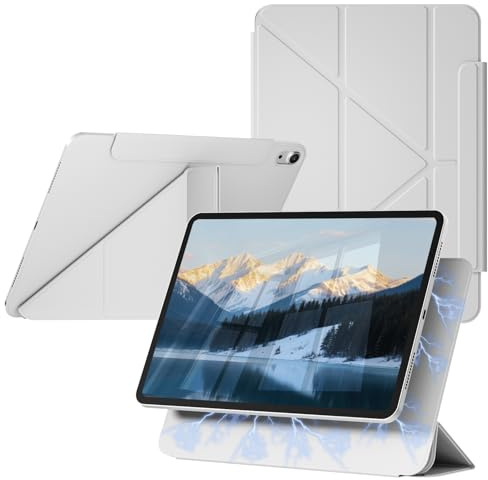 ZOPSGYU iPad Air 11”, Air 5th/4th Gen Case Magnetic, Tri & Y-Fold, Gray