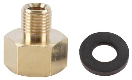 Orivin LPG Gas Adapter 1/2 Inch R X 1/4 Inch LKS Gas Stove Fittings Hose Connector Copper Transition for Stool Cooker, Camping Stove