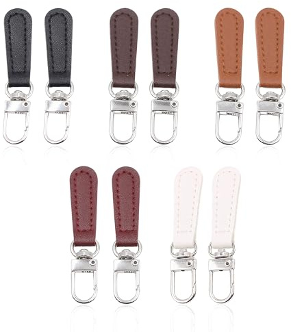 10 Stück Reißverschluss Zipper Ersatz Metall | Universelle Reißverschluss Anhänger zur schnellen Reparatur von Jacken, Taschen und Koffern