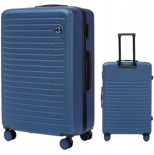 Wings COOT Hartschalenkoffer Größe L 28” mit Spinner Rollen 360°, Reisekoffer groß ABS+, Zahlenschloss, Flugreise Koffer
