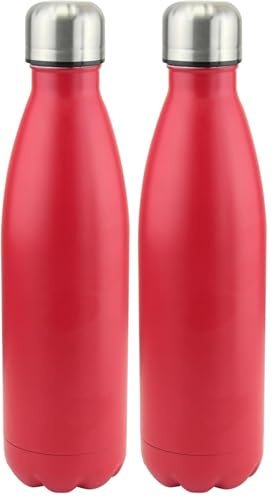 apollo THE HOUSEWARES BRAND SS Flask 500mL Red NL (Pack of 2)